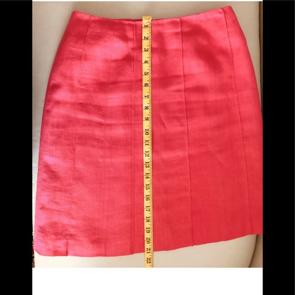 Talbots Irish Linen Skirt  Sz Petite 6🌷fuchsia - Picture 4 of 8